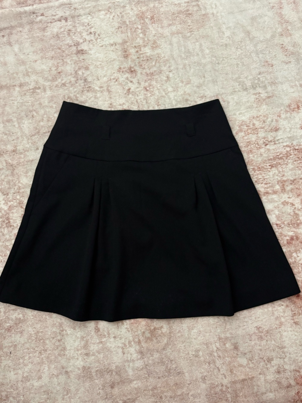Y2K ELLE Black Pleated Mini Skirt Size 4